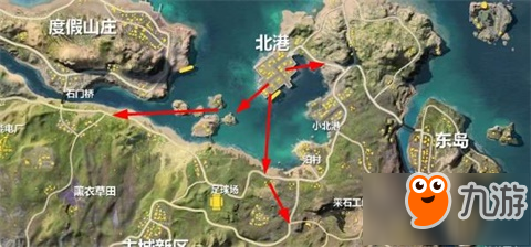 荒野行動新地圖北港打法 這里才是LYB的天堂