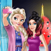 Ice Princess & Ladybug Paris Selfie Game