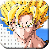 Goku Pixel Color by Number: Goku Saiyan Pixel Art下载地址