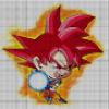 Color by Number - Super Saiyan Pixel Art