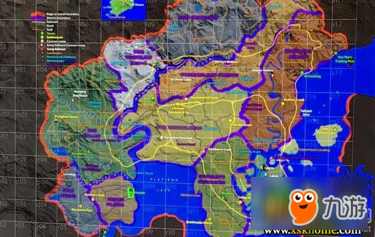 《荒野大镖客2》完整地图介绍