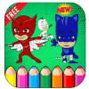 Coloring Book for PJ Hero masks Gluglu & bibou安卓手机版下载