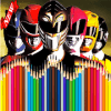 coloring power rangers如何升级版本