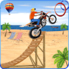 Beach Jumping Motocross 3D Traffic Racer