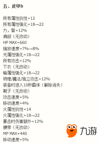 dnf史詩(shī)改版B套、星空首飾、圣耀十字架、90A套史詩(shī)改版一覽