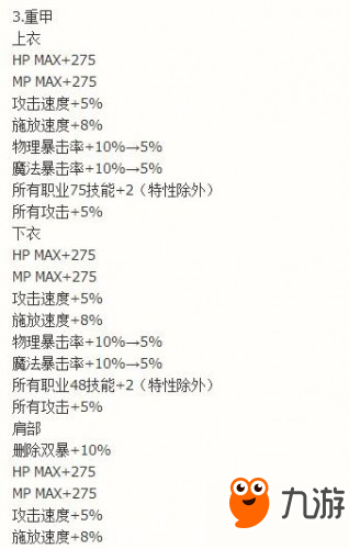 dnf史詩改版B套、星空首飾、圣耀十字架、90A套史詩改版一覽