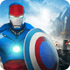 Flying Captain Superhero Robot Rescue Mission