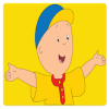 有趣的游戏Caillou coloring for kids