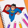 Superhero Coloring - Pixie Painting Book