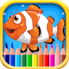 Fish Coloring Book for Children