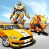 Futuristic Rhino Robot Car Transformation Game