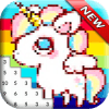 Unicorn Color by Number: Unicorn Pixel Art NEW