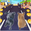 puppy dog race pals running paw