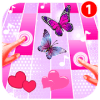 Love Pink Magic Piano Tiles Butterfly 2018