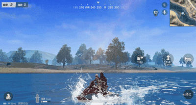 荒野行动水上摩托车评测 水中最快的载具