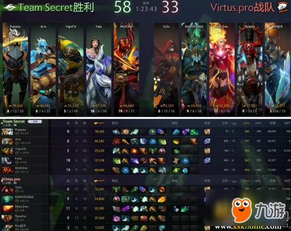 《DOTA2》中国超级锦标赛6月9日淘汰赛VP vs Secret第二场