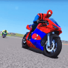 Super Hero Moto Bike Highway Racer 3d Racing Games