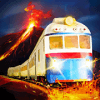 Lava Train Riding: Volcanic Race