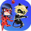 Buglady miraculous & catnoir rush adventure