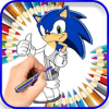 Coloring Book for Sonic Pages Hedgehog