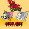 tom & jerry pixel art