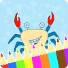 Coloring Book : Crab Pages