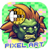 Sandbox Pixel art : Color By Number Street Fighter