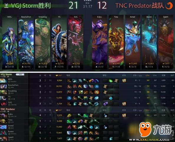 《DOTA2》中国超级锦标赛6月6日淘汰赛VGJ.S VS TNC第一场