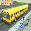 Modren School Bus Up Hill Driving:Summer Trip