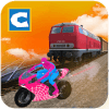 Superhero Train vs Bike Racing Simulator
