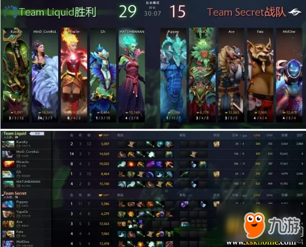 《DOTA2》中国超级锦标赛6月7日淘汰赛Liquid VS Secret第一场