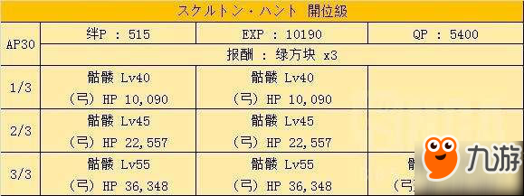 FGO骷髅狩猎本打法攻略 骷髅狩猎本配置一览