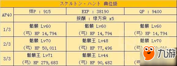 FGO骷髏狩獵本打法攻略 骷髏狩獵本配置一覽