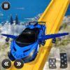 US Police Flying Car Mega Ramp Stunt Racing Games