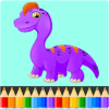 Dinosaurs Coloring Book Pages: dino kids Coloring