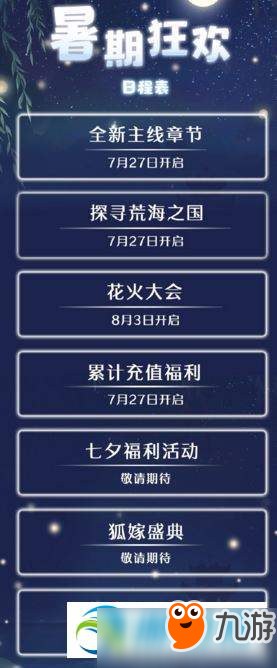 奇迹暖暖2018暑期狂欢盛典活动及奖励大全汇总