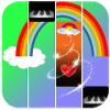 Beautiful Rainbow Piano Tiles