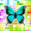 Coloring Butterfly Pixel Art, By Number