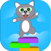 Cat Stack Jump 3D - Block Stacking Games