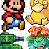 Color by Number Pokemon and Cartoon Pixel Art