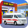 Ambulance Car Washing:Best Car Parking Game