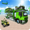 US Army Cargo Plane Transport Offroad Truck Game