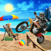 Beach Bike Stunt Racing Adventure: Motocross Jump