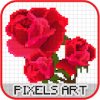 Pixel Flowers - Coloring By Number