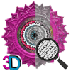 Mandala 3D Magic color by number