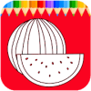 Colorful Vegetables - Fruit Coloring Book