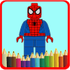 Lego spider hero coloring game