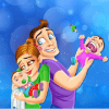 CRAZY MOMMY DADDY CARING -dress up games for girls