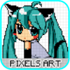 Anime Pixel Art - Sandbox Number Coloring