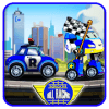 Robot Car Hill Racing - poli games free for kids快速下载